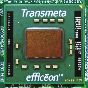 Transmeta je bil še eden izmed izdelovalcev procesorjev brez lastne tovarne. Njihovi procesorji so bili izdelani v tovarnah podjetij Fujitsu, IBM ali Taiwan Semiconductor.